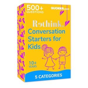 QUOKKA Rethink Conversation Starters For Kids 500+ Questions Ages 10+